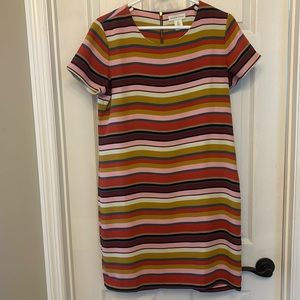 Adrienne Vittadini Striped Shift Dress, size 6